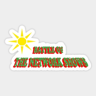 Battle of the Network Shows Logo Christmas in July Sticker